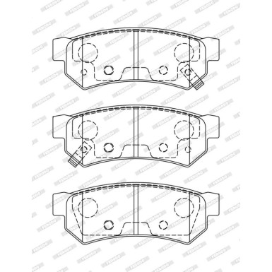 Ferodo Bremsbelagsatz, Scheibenbremse PREMIER ECO FRICTION FDB5283