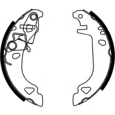 8DB 355 001-421 Bremsbackensatz