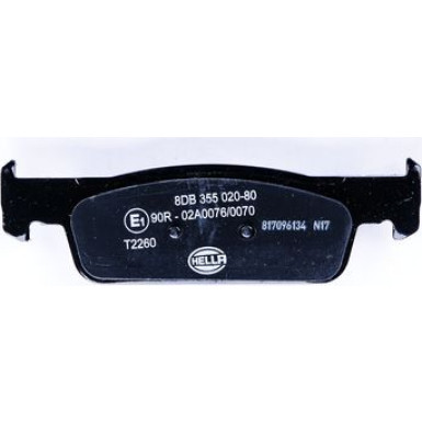 Hella | Bremsbelagsatz, Scheibenbremse | 8DB 355 020-801
