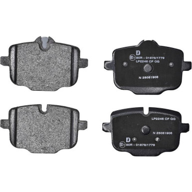 Delphi | Bremsbelagsatz, Scheibenbremse | LP2246