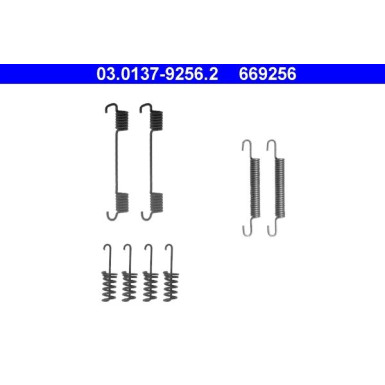 03.0137-9256.2 Zubehörsatz, Feststellbremsbacken