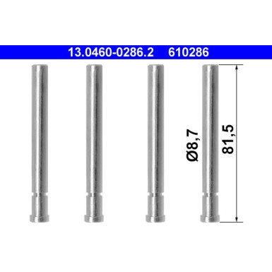 13.0460-0286.2 Zubehörsatz, Scheibenbremsbelag