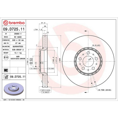 Brembo | Bremsscheibe | 09.D725.11