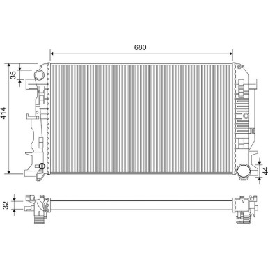 701475 Kühler, Motorkühlung