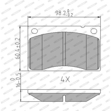 FDB813 Bremsbelagsatz, Scheibenbremse PREMIER ECO FRICTION