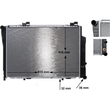 CR 270 000S Kühler, Motorkühlung BEHR