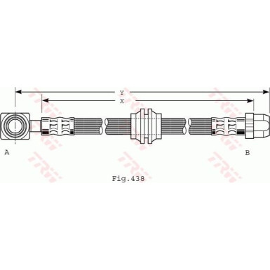 TRW | Bremsschlauch | PHD485