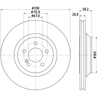 Hella | Bremsscheibe | 8DD 355 116-281