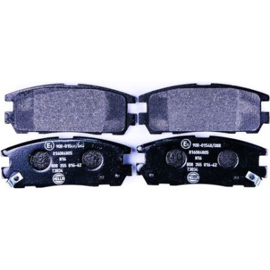 Hella | Bremsbelagsatz, Scheibenbremse | 8DB 355 016-621