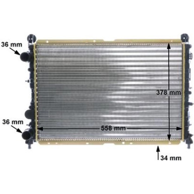 Mahle | Kühler, Motorkühlung | CR 1412 000S