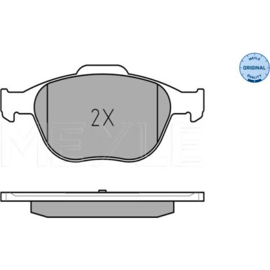 025 234 4017 Bremsbelagsatz, Scheibenbremse MEYLE-ORIGINAL: True to OE.