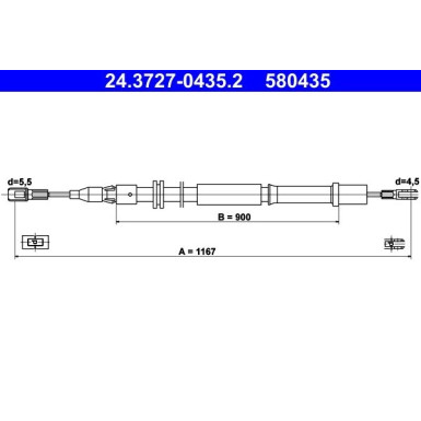 24.3727-0435.2 Seilzug, Feststellbremse