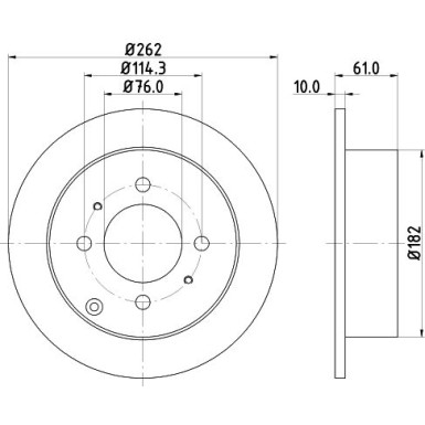 Hella | Bremsscheibe | 8DD 355 110-941