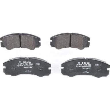BOSCH | Bremsbelagsatz, Scheibenbremse | 0 986 424 366