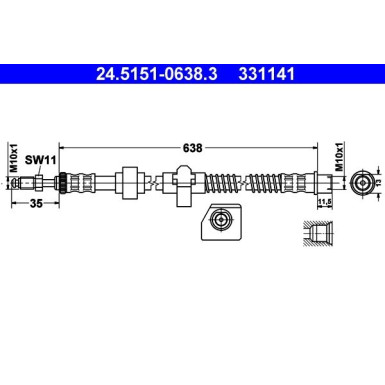 24.5151-0638.3 Bremsschlauch
