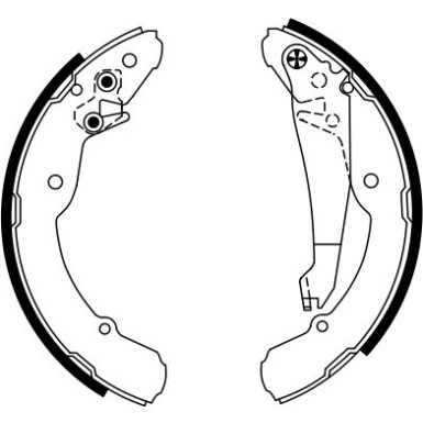 0 986 487 555 Bremsbackensatz