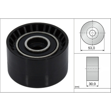 532 0884 10 Umlenk-/Führungsrolle, Zahnriemen