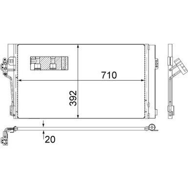 AC 762 000S Kondensator, Klimaanlage BEHR AC 762 000S Kondensator, Klimaanlage BEHR