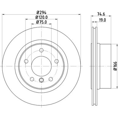 Hella | Bremsscheibe | 8DD 355 128-511
