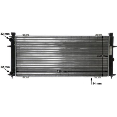 Mahle | Kühler, Motorkühlung | CR 173 000S