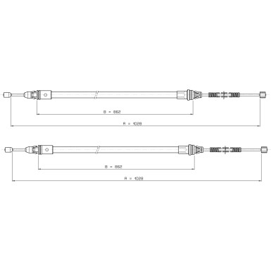Metzger | Seilzug, Feststellbremse | 10.9337