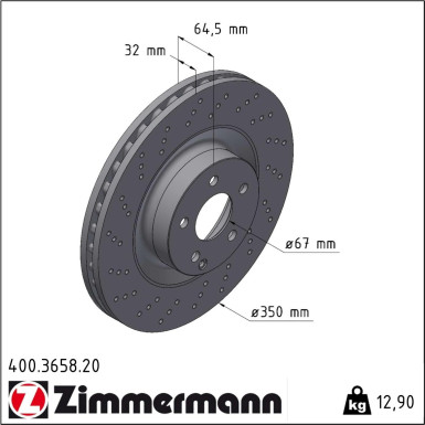 400.3658.20 Bremsscheibe COAT Z 400.3658.20 Bremsscheibe COAT Z