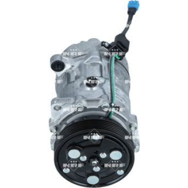 NRF EASY FIT 32064 Klimakompressor SD7V16 WITH ADAPTER, 12V, PAG 46, mit PAG-Kompressoröl, mit Dichtring
