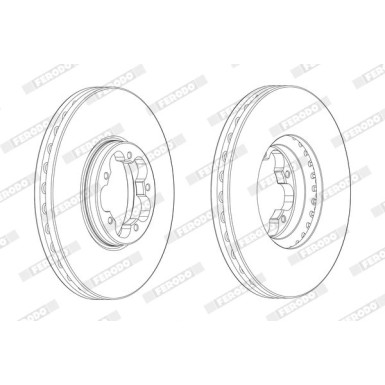 Ferodo | Bremsscheibe | DDF2470-1