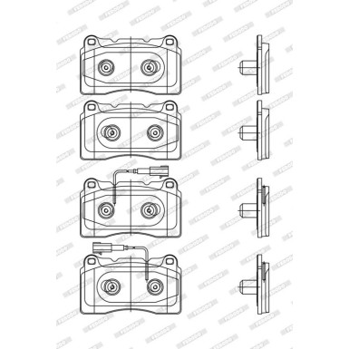 Ferodo | Bremsbelagsatz, Scheibenbremse | FDB4307