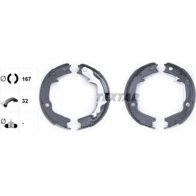 91075400 Bremsbackensatz, Feststellbremse