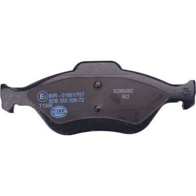 Hella | Bremsbelagsatz, Scheibenbremse | 8DB 355 006-721