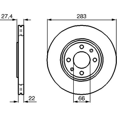 0 986 478 834 Bremsscheibe 0 986 478 834 Bremsscheibe