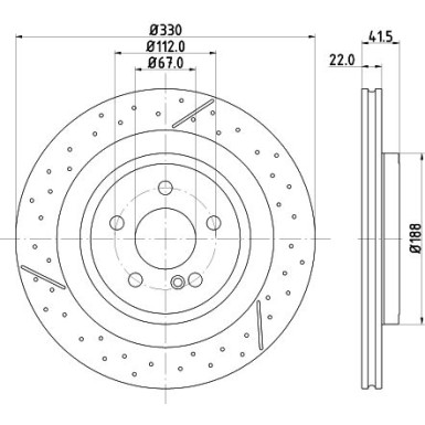 Hella | Bremsscheibe | 8DD 355 126-441