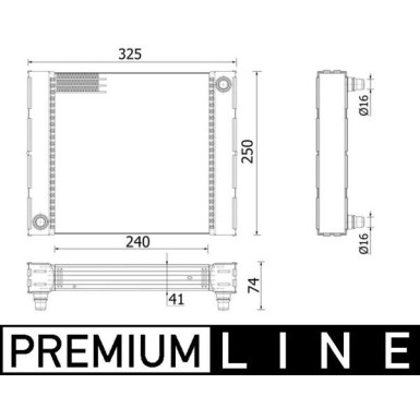 CR 940 000P Kühler, Motorkühlung BEHR *** PREMIUM LINE ***