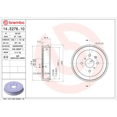 14.E276.10 Bremstrommel ESSENTIAL LINE