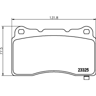 Hella | Bremsbelagsatz, Scheibenbremse | 8DB 355 015-481