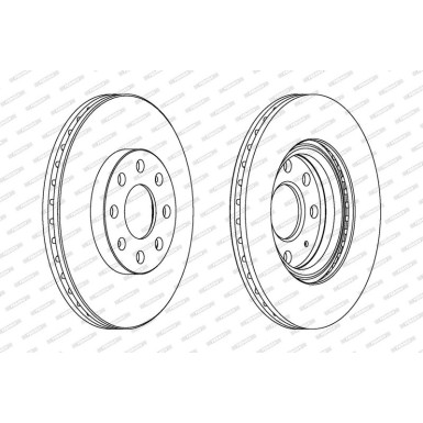 Ferodo Bremsscheibe PREMIER Coat+ disc DDF1304C