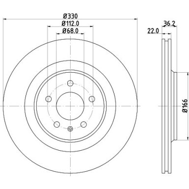 Hella | Bremsscheibe | 8DD 355 128-741