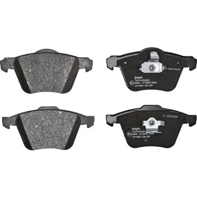 Delphi | Bremsbelagsatz, Scheibenbremse | LP1821