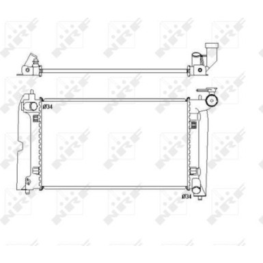 53397 Kühler, Motorkühlung EASY FIT