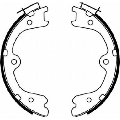 91073100 Bremsbackensatz, Feststellbremse