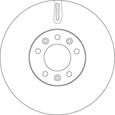 DF4849S Bremsscheibe TRW SINGLE