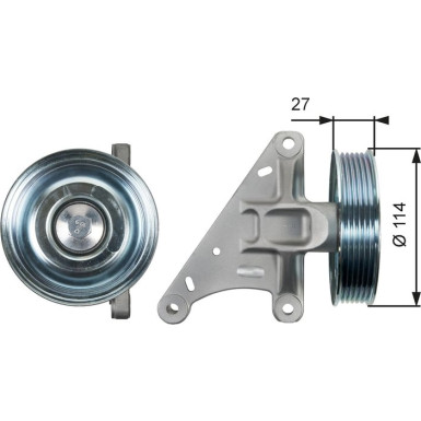 Gates Umlenk-/Führungsrolle, Keilrippenriemen DriveAlign™ T36429
