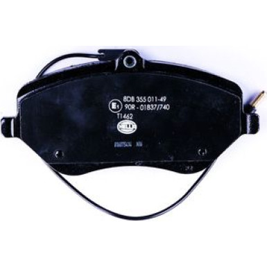 Hella | Bremsbelagsatz, Scheibenbremse | 8DB 355 011-491