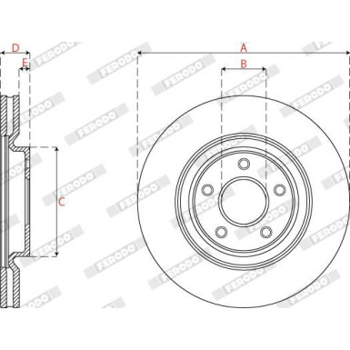 Ferodo Bremsscheibe PREMIER DDF2785C-1