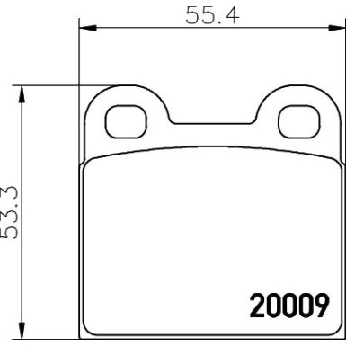 Hella | Bremsbelagsatz, Scheibenbremse | 8DB 355 006-991