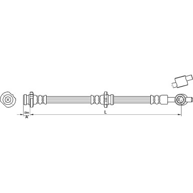Metzger | Bremsschlauch | 4110384
