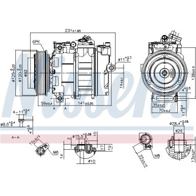 89487 Kompressor, Klimaanlage ** FIRST FIT **