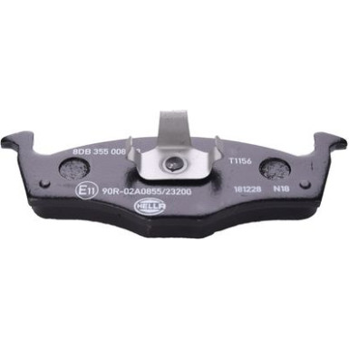 Hella | Bremsbelagsatz, Scheibenbremse | 8DB 355 008-481