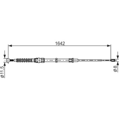 1 987 482 267 Seilzug, Feststellbremse 1 987 482 267 Seilzug, Feststellbremse